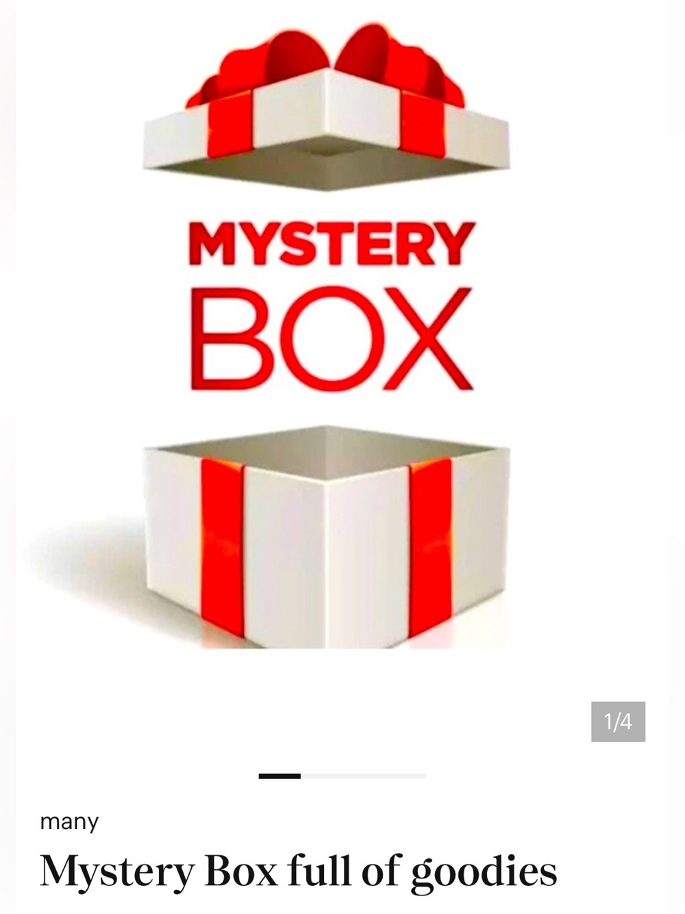Mystery box filled with 7 goodies
